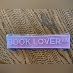 Pink 'Book Lover' Bookmark